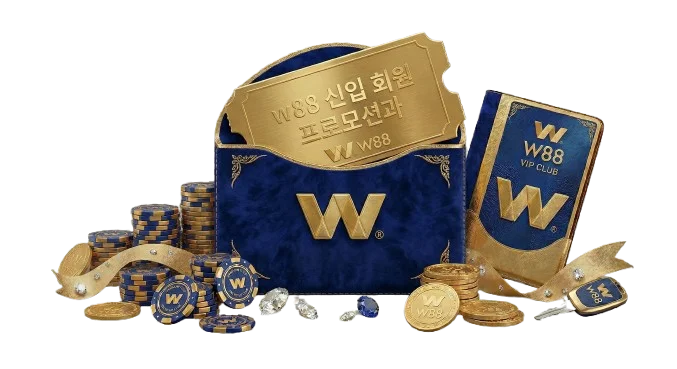 고급스러운 파란색 상자, 카지노 칩, 금화와 보석 장식